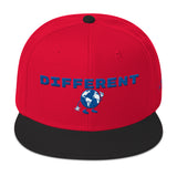 Alotofit Different Blue/White Snapback Hat w/side branding