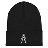 Alotofit Royal A White Embroidered Cuffed Beanie