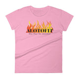 Alotofit Fire Black Logo Women's Short Sleeve T-shirt