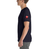 Alotofit Clothing Blk/Red Short-Sleeve Unisex T-Shirt w/ sleeve logo