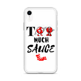 Alotofit Too Much Sauce Blk/Red IPhone Case