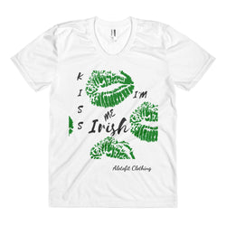 Alotofit Kiss Me I'm Irish Back lucky clover Women's sublimation t-shirt