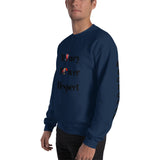 Alotofit Money Power Respect Sweatshirt w/sleeve branding