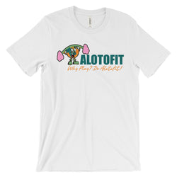 Alotofit Muscle Up Multicolor Logo Unisex Short Sleeve T-shirt