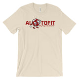 Alotofit Globeman Red & White Logo Unisex Short Sleeve T-shirt