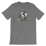 Alotofit Globeman Camo/White Logo Unisex short sleeve t-shirt