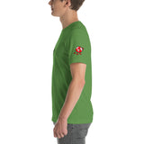 Alotofit Clothing Blk/Red Short-Sleeve Unisex T-Shirt w/ sleeve logo