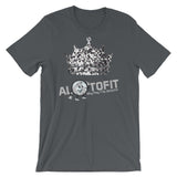 Alotofit Silver Crown Logo Unisex short sleeve t-shirt