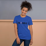 Alotofit Mobile Reppin Blk/Blue/Wht Short-Sleeve Unisex T-Shirt