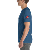 Alotofit Clothing Blk/Red Short-Sleeve Unisex T-Shirt w/ sleeve logo
