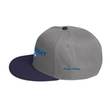 Alotofit Different Blue/White Snapback Hat w/side branding