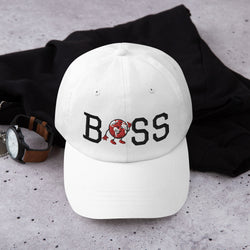 Alotofit Boss Blk/Red Embroidered Dad hat