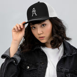 Alotofit Royal A White Embroidered Trucker Cap