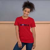 Alotofit Mobile Reppin Blk/Blue/Wht Short-Sleeve Unisex T-Shirt