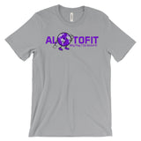 Alotofit Globeman Purple Logo Unisex Short Sleeve T-shirt