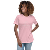Alotofit Clothing Button White Women's Relaxed T-Shirt
