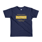 Alotofit Premium Clothing MetallicGold/White Short sleeve kids t-shirt