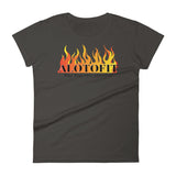 Alotofit Fire Black Logo Women's Short Sleeve T-shirt