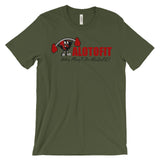 Alotofit Muscle Up Red/Black/White Logo Unisex Short Sleeve T-shirt