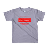 Alotofit Premium Clothing Red/White Short sleeve kids t-shirt