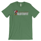Alotofit We Working White/Red Logo Unisex Short Sleeve T-shirt