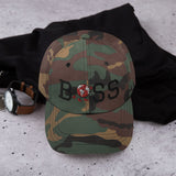 Alotofit Boss Blk/Red Embroidered Dad hat