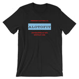 Alotofit Premium Clothing Red/Light Blue Short-Sleeve Unisex T-Shirt