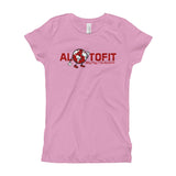 Alotofit Globeman Red/White Logo Girl's T-Shirt (XS-XL)