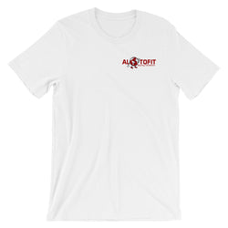 Alotofit Original Globeman Red/White Chest Logo Unisex short sleeve t-shirt