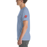 Alotofit Clothing Blk/Red Short-Sleeve Unisex T-Shirt w/ sleeve logo