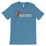 Alotofit We Working White/Red Logo Unisex Short Sleeve T-shirt