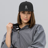 Alotofit Royal A White Embroidered Snapback Hat