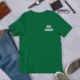 BAG CHA$ER White Embroidery Short-Sleeve Unisex T-Shirt