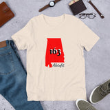 Alotofit Alabama 163 Blk/Red/Wht Short-Sleeve Unisex T-Shirt