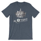 Alotofit Silver Crown Logo Unisex short sleeve t-shirt