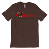 Alotofit Muscle Up Red/Black/White Logo Unisex Short Sleeve T-shirt