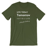 Alotofit Live Today White Short-Sleeve Unisex T-Shirt