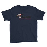 Alotofit Muscle Up Black/Red/White Logo Youth Short Sleeve T-Shirt (XS-XL)