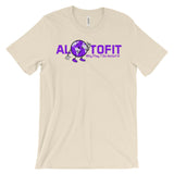 Alotofit Globeman Purple Logo Unisex Short Sleeve T-shirt