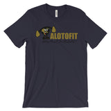 Alotofit Muscle Up MetallicGold/Black Logo Unisex short sleeve t-shirt