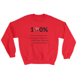 Alotofit 100% Black Red Logo Sweatshirt