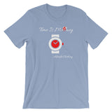 Alotofit Time Is Money White-Red Short-Sleeve Unisex T-Shirt