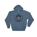 Alotofit Luxury Black Red Logo Hooded Sweatshirt w/ outside label