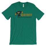 Alotofit Muscle Up MetallicGold/Black Logo Unisex short sleeve t-shirt