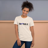 Alotofit Mobile Reppin Blk/Blue/Wht Short-Sleeve Unisex T-Shirt