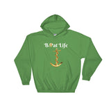 Alotofit Boat Life Gold White Logo Hooded Sweatshirt