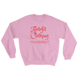 Alotofit Clothing Red Logo Sweatshirt