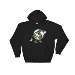 Alotofit Camo White Logo Hooded Sweatshirt w/ outside logo