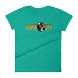 Alotofit Go Global MetallicGold/Black Logo Women's short sleeve t-shirt