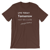Alotofit Live Today White Short-Sleeve Unisex T-Shirt